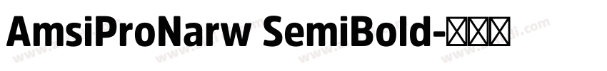 AmsiProNarw SemiBold字体转换